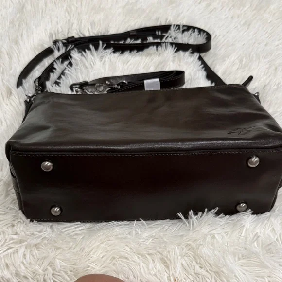 Patricia Nash Dark Brown Leather Crossbody Bag - Picture 2 of 10